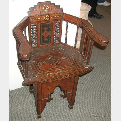 Inlaid Islamic Chair
