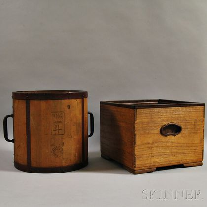 Wood Hibachi and Barrel