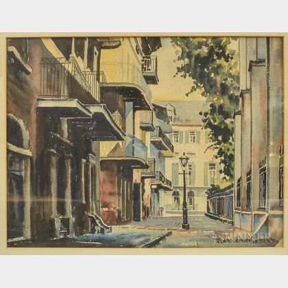 Richard Hoffman (American, d. 1965) New Orleans Side Street