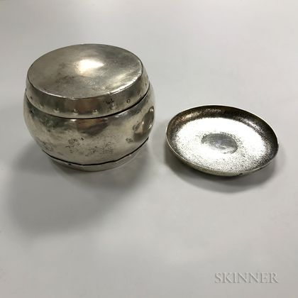 Two Small Chinese Export Silver Items