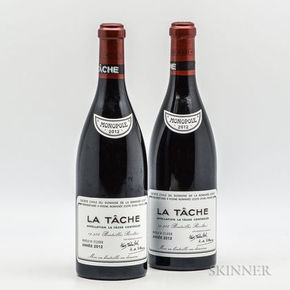 Domaine de la Romanee Conti La Tache 2012, 2 bottles 