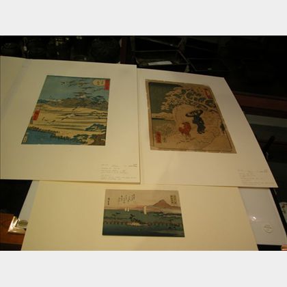 Seven Prints by Hiroshige I and II