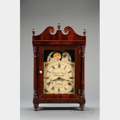 Mahogany Bracket Clock by "Daniel Rose,"