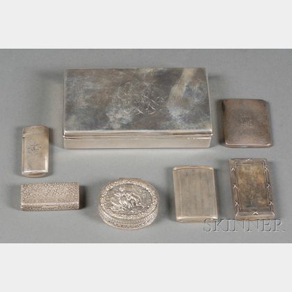 Seven Silver Boxes/Cases