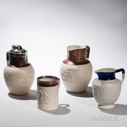 Four Turner Stoneware Items