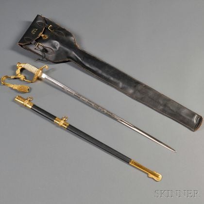 Naval Dress Sword and Case