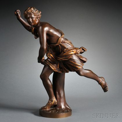 French School, 19th Century Bronze Figure of Hippomenes