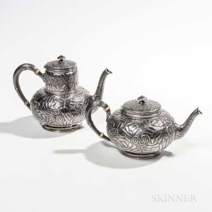 Gorham Sterling Silver Tea and Coffeepot