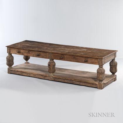 Jacobean-style Oak Low Table