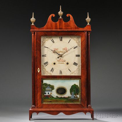 Eli Terry and Sons Pillar and Scroll Shelf Clock