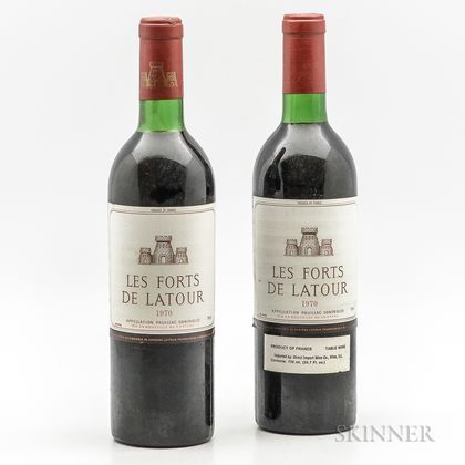 Forts de Latour 1970, 2 bottles 