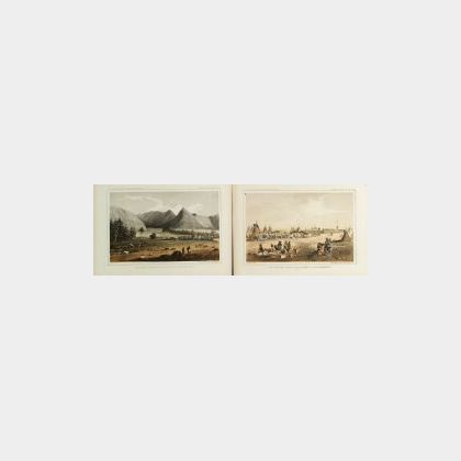 Sarony, Major & Knapp, lithographers (New York, 1857-1864) Lot of Nine Chromolithographs of Western Landscapes from the U.S. Pacific Ra
