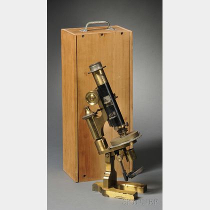 Lacquered Brass Petrographic Microscope