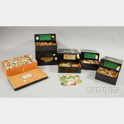 Five Par Wood Jigsaw Puzzles and an A.H. Wood Jigsaw Puzzle.