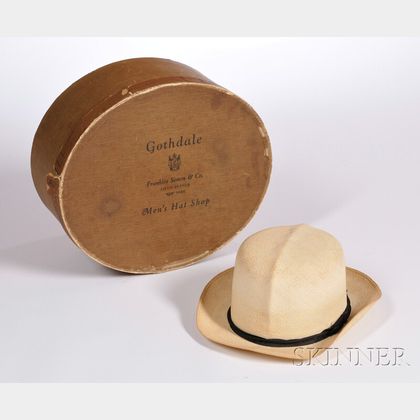 Men's Panama Straw Hat in Original Box