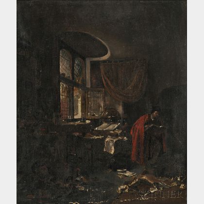 After Thomas Wyck (Dutch, 1616-1677) Interior of an Alchemist's Study