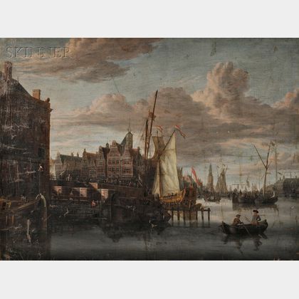 Attributed to Jacobus Storck (Dutch, b. circa 1641-d. circa 1688) View of Amsterdam