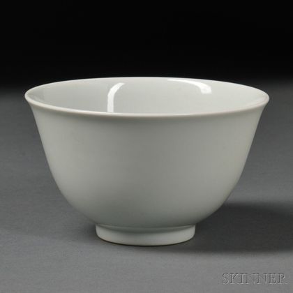 White-glazed Porcelain Bowl