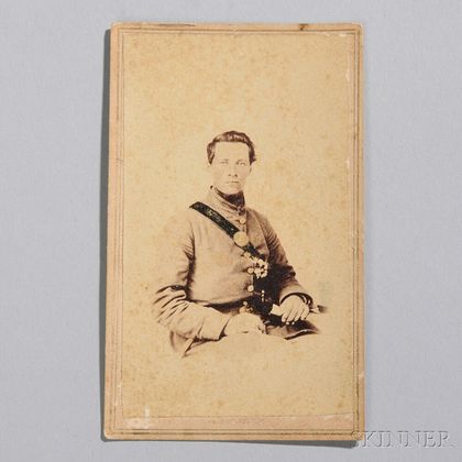 Identified Carte-de-visite of Emery Hilton, Company E, 4th Maine Infantry