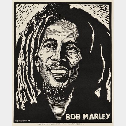 Rachel Romero (American, 20th/21st Century) Bob Marley Poster