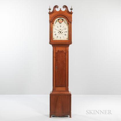 19th Century Cherry Tall Clock