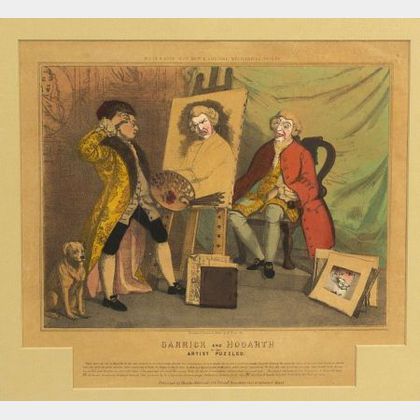 Garrick and Hogarth or the Artist Puzzled
