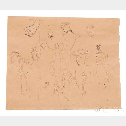 Édouard Vuillard (French, 1868-1940) Etude de Femmes
