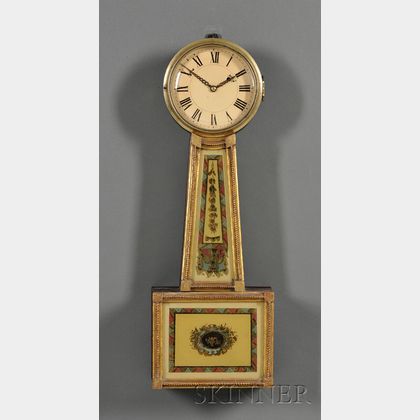 Federal Gilt-gesso and Mahogany Patent Timepiece