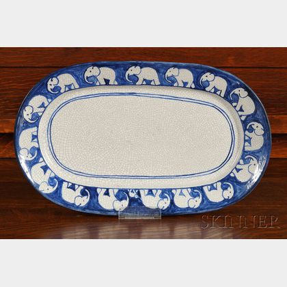Dedham Pottery Elephant Platter