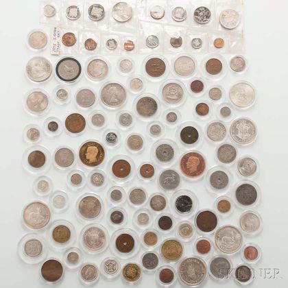Approximately Seventy-two South African Coins