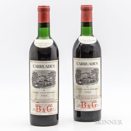 Carruades de Lafite 1966, 2 bottles 