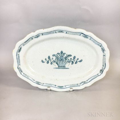 French Glazed Earthenware Platter