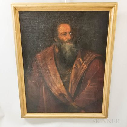 Continental School, 19th Century Portrait of a Man, After Titian