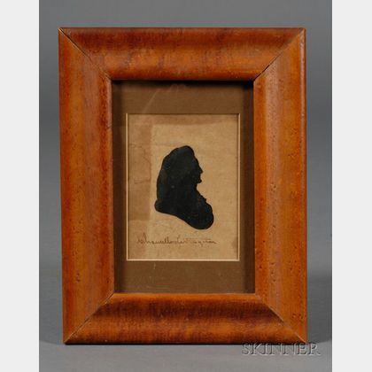 Silhouette Portrait of Robert Livingston, Administrator of Presidential Oath to Wash inton