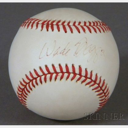 Boston Red Sox Wade Boggs Autographed Baseball