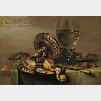Willem Claesz Heda (Dutch, 1594-c. 1680) Still Life with Tazza, Peeled Lemon, and Roemer