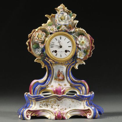 Limoges Porcelain Mantel Clock
