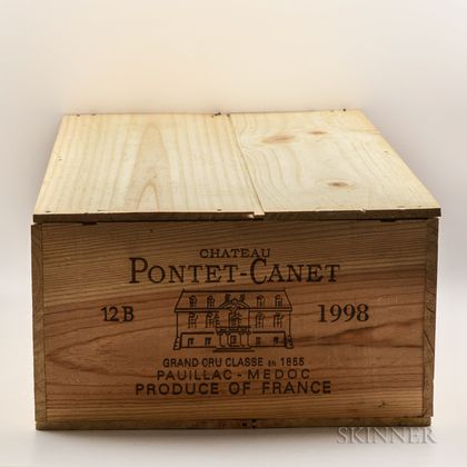 Chateau Pontet Canet 1998, 12 bottles (owc) 