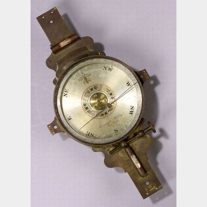 Four-Vane Brass Vernier Surveyor's Compass by Sawyer & Hobby