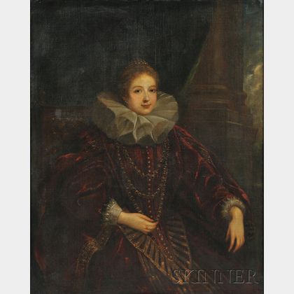 Attributed to Claudio Coello (Spanish, c. 1632-1693) Portrait of Marguerite of Parma