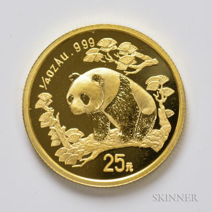 1997 Chinese 25 Yuan Gold Panda.