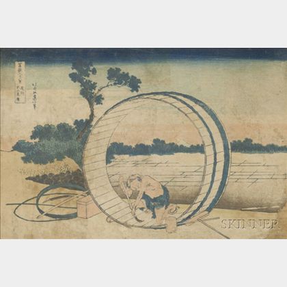 Hokusai: Fujimigahara in Owari Province