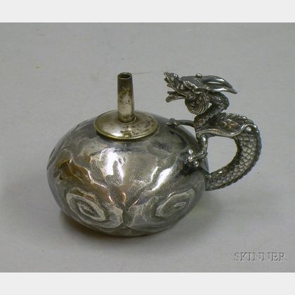 Derby Silver Co. Silver Plated Chinoiserie Spirit Light/Burner