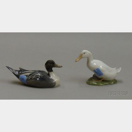 Two Royal Copenhagen Ducks