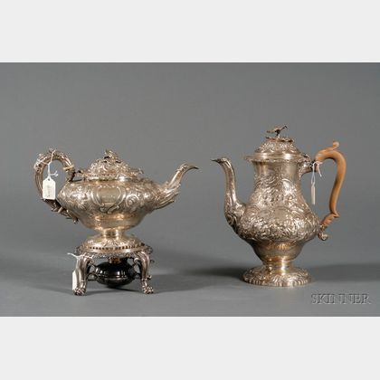 Three Associated George IV Silver Tablewares