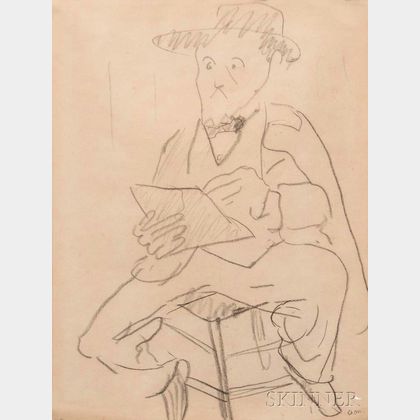 Albert Marquet (French, 1875-1947) Portrait présumé de Matisse
