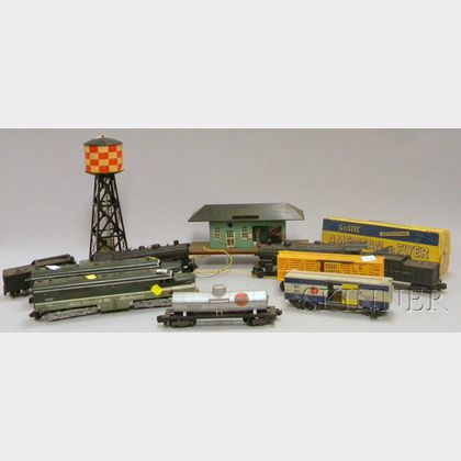 Group of Toy Locomotive, Trains, and Related Material