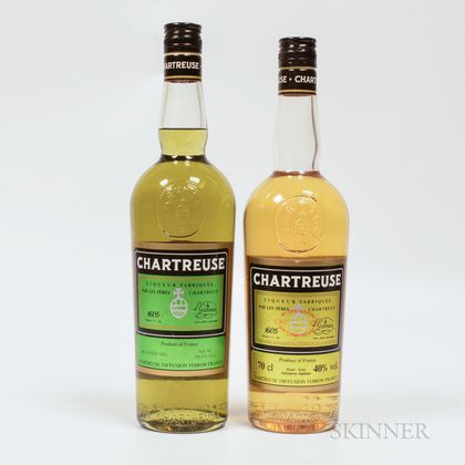 Mixed Chartreuse, 1 750ml bottle 1 70cl bottle Spirits cannot be shipped. Please see http://bit.ly/sk-spirits for more info. 