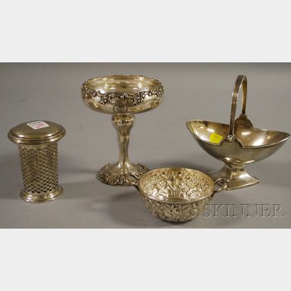 Four Small American Sterling Tableware Items