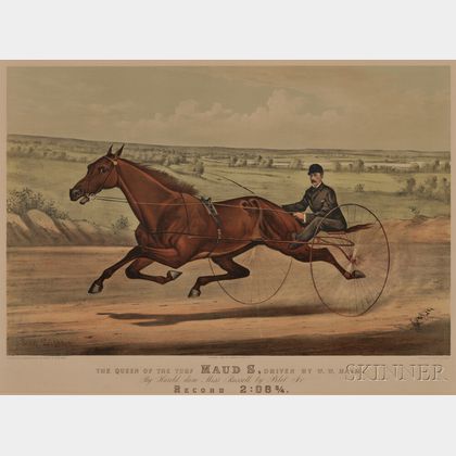 Currier & Ives, publishers (American, 1857-1907) THE QUEEN OF THE TURF MAUD S., DRIVEN BY W.W. BLAIR.